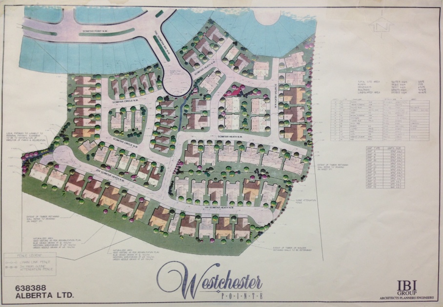 Westchester Pointe Garden site plan, Calgary